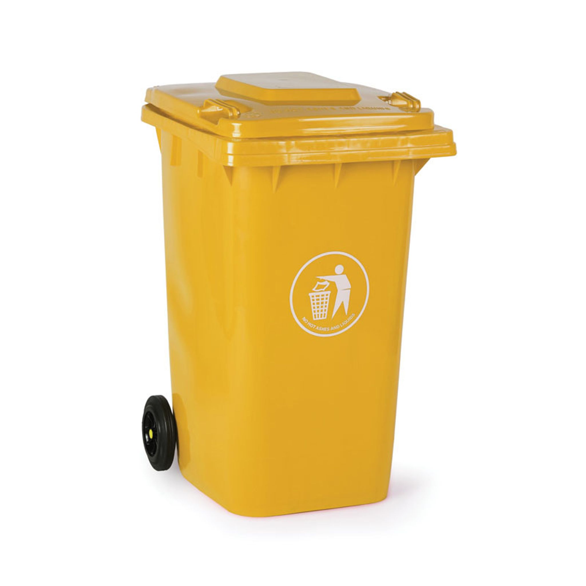 Plastová popolnica na triedený odpad 240 litrov, žltá