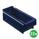 Plastová regálová přepravka MAX typ A - 115 x 300 x 100 mm, 32 ks