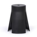 Plastová stolička RIKO, čierna