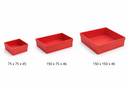 Plastové boxy, 75 x 75 x 45 mm