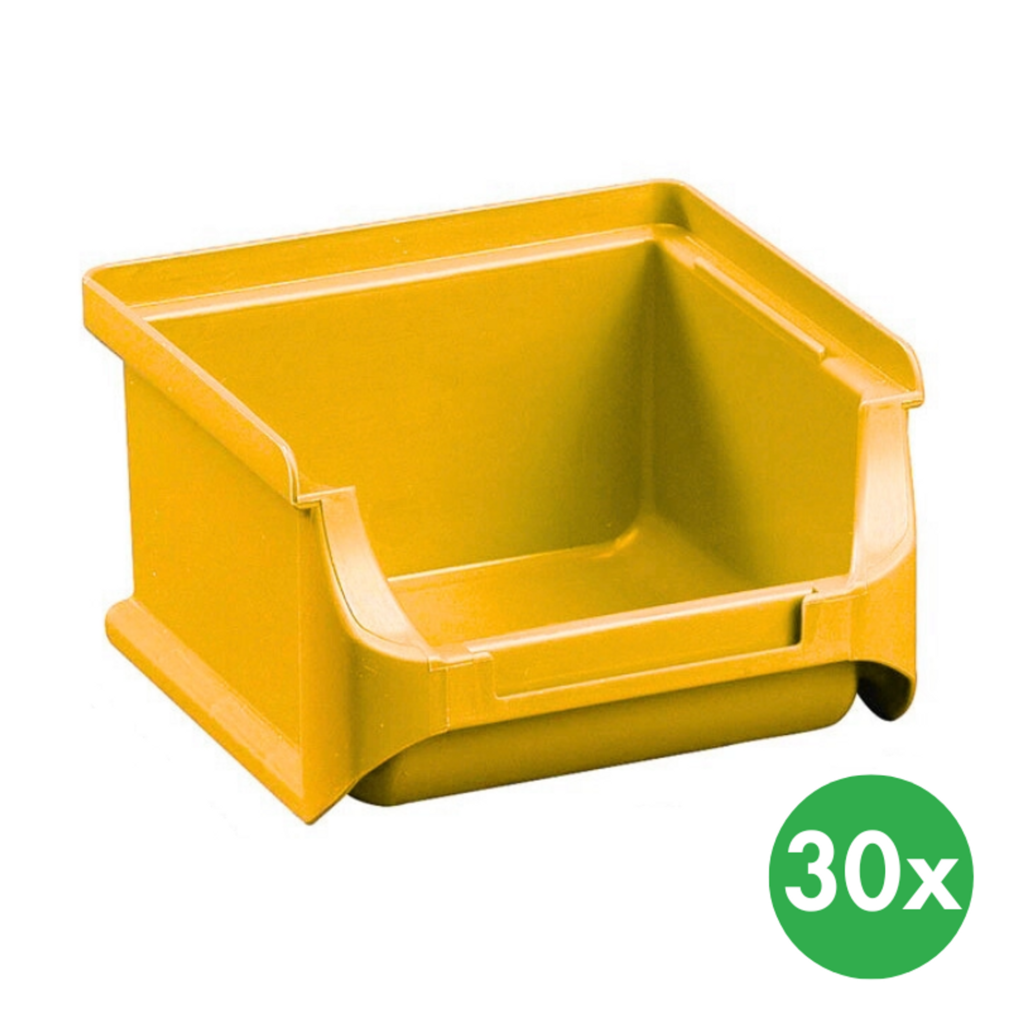 Plastové boxy PLUS 1, 102 x 100 x 60 mm, žlté, 30 ks