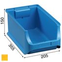 Plastové boxy PLUS 4, 205 x 355 x 150 mm, žluté, 12 ks