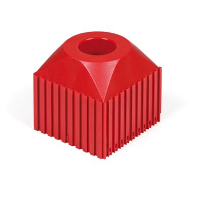 Plastový box pre upínač nástroja VDI 40, modul 10x10, 1 dutina, červená