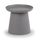 Plastový kávový stolek FUNGO, průměr 50 cm, šedý