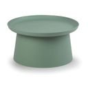 Plastový kávový stolek FUNGO, průměr 70 cm, zelený