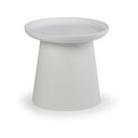 Plastový kávový stolík FUNGO, priemer 500 mm, biely