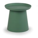 Plastový kávový stolík FUNGO, priemer 500 mm, zelený