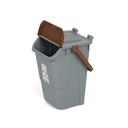 Plastový odpadkový kôš na triedenie odpadu ECOLOGY II, 35 l, sivá/hnedá