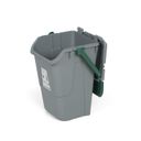 Plastový odpadkový kôš na triedenie odpadu ECOLOGY II, 35 l, sivá/zelená