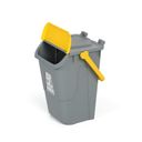 Plastový odpadkový kôš na triedenie odpadu ECOLOGY II, 35 l, sivá/žltá