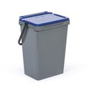 Plastový odpadkový koš pro třídění odpadu, šedá + modrá, 35 l