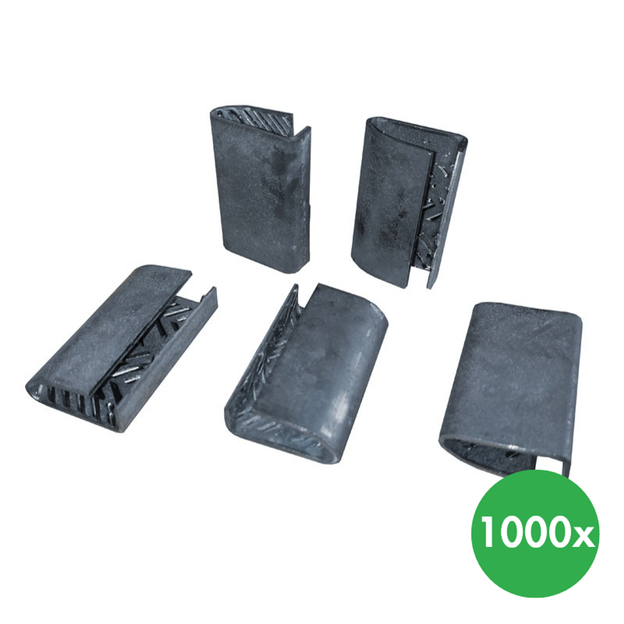 Plechová XL spona pre PP alebo PE páskovanie 13 mm, 1000 ks