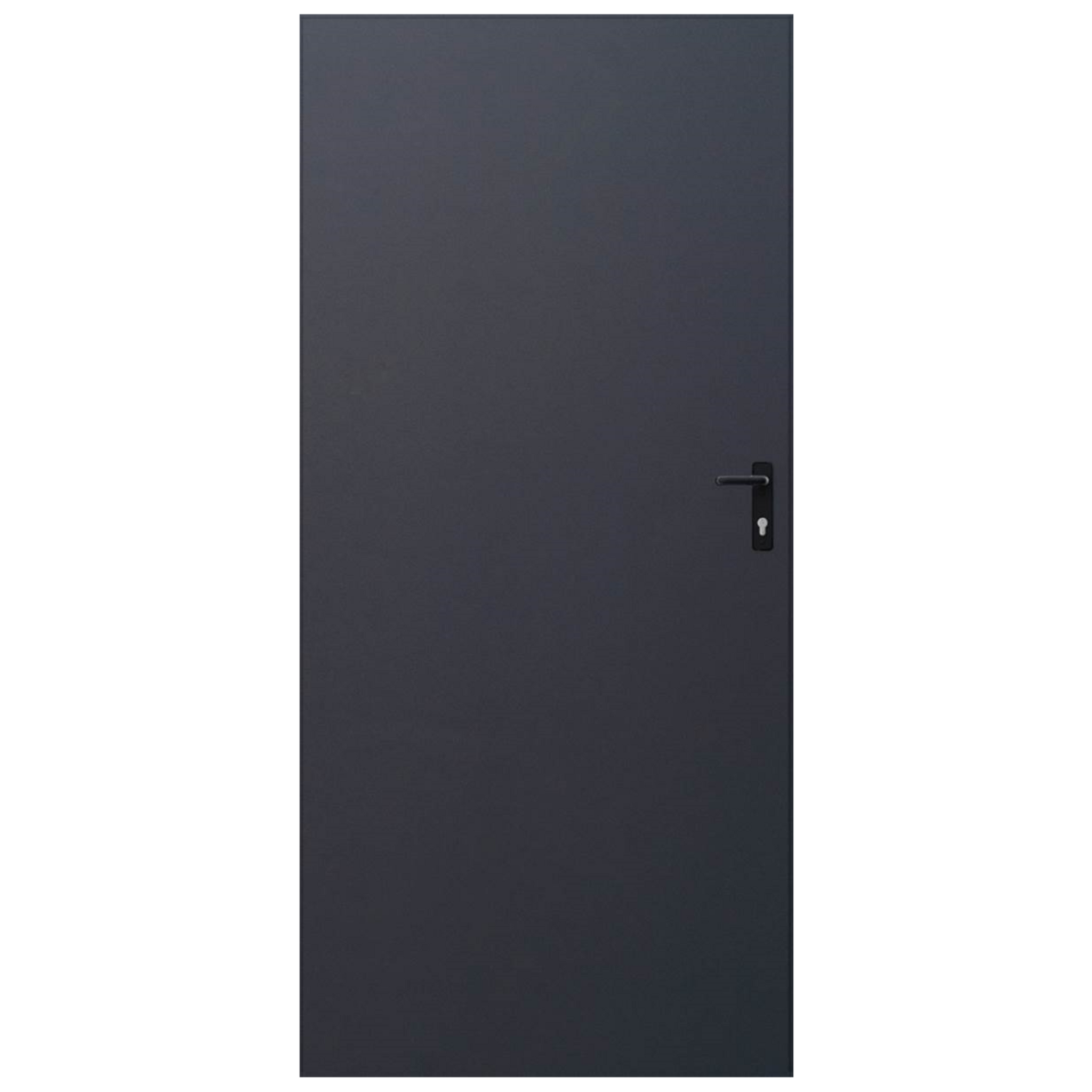 Plechové dvere 90, ľavé, antracit