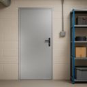 Plechové dvere 90, ľavé, pozinkované