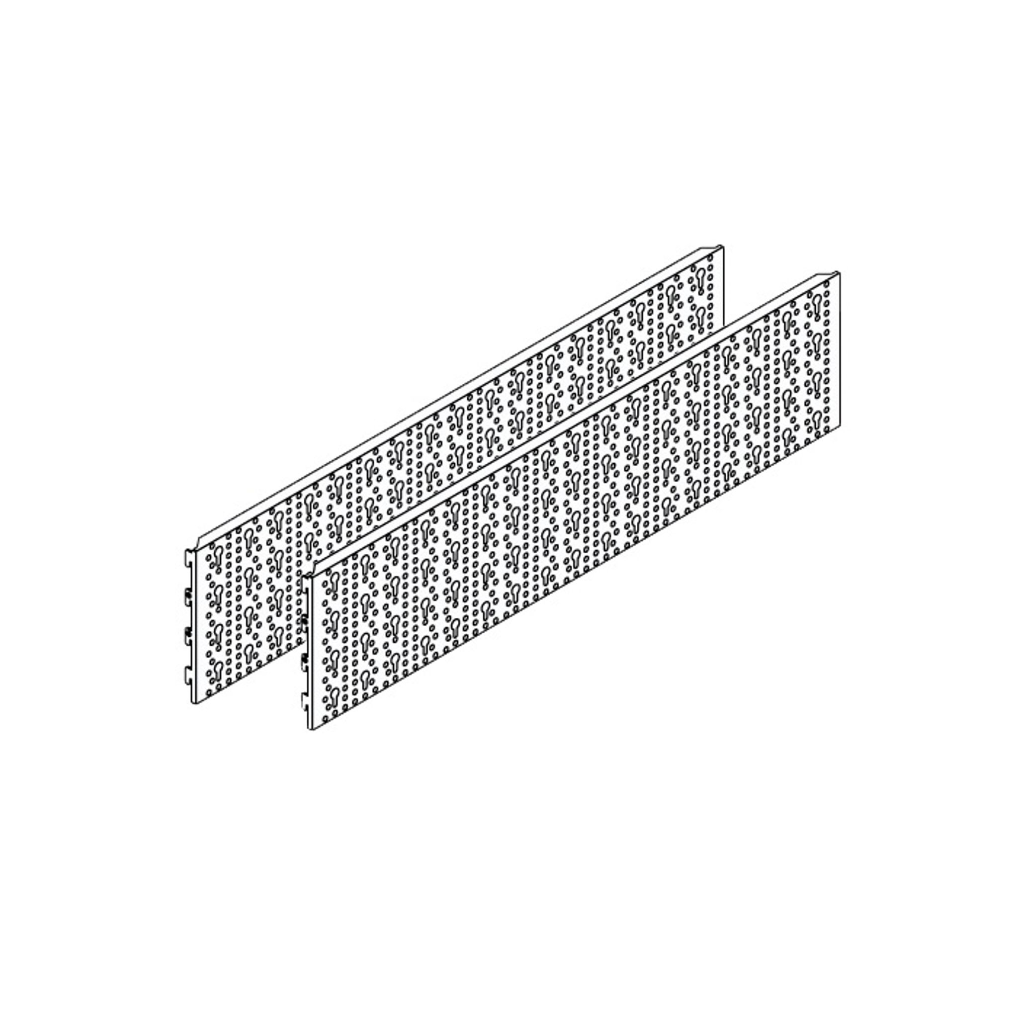 Plechové perforované panely ELEMENT SYSTEM, 2 ks