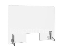 Plexiglas Schutzwand, 900 x 650 mm