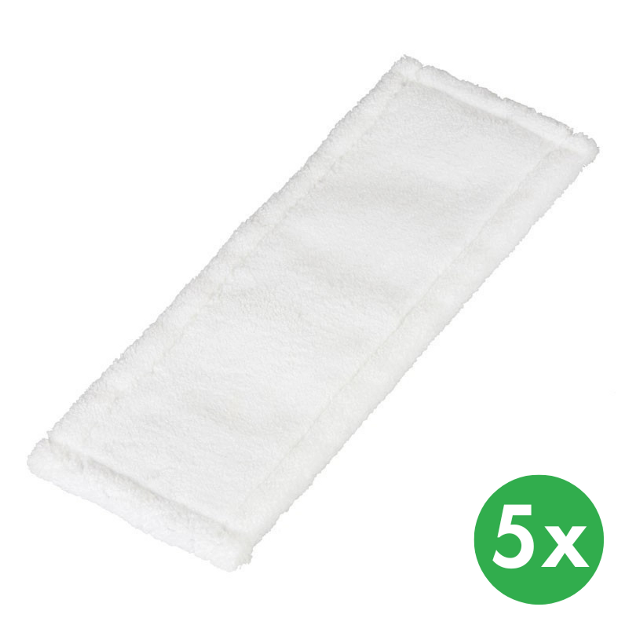 Plochý mop na podlahu - mikromop bílý, 44,5 x 15 cm (5 ks)