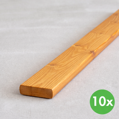 Plotovky, rovné, světlá lazura, balení 10 ks, 20 x 95 x 1200 mm
