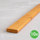 Plotovky, rovné, svetlá lazúra, balenie 10 ks, 20 x 95 x 1500 mm