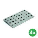 Płytka PCV najazd prosty GripTil, 4 szt., szary