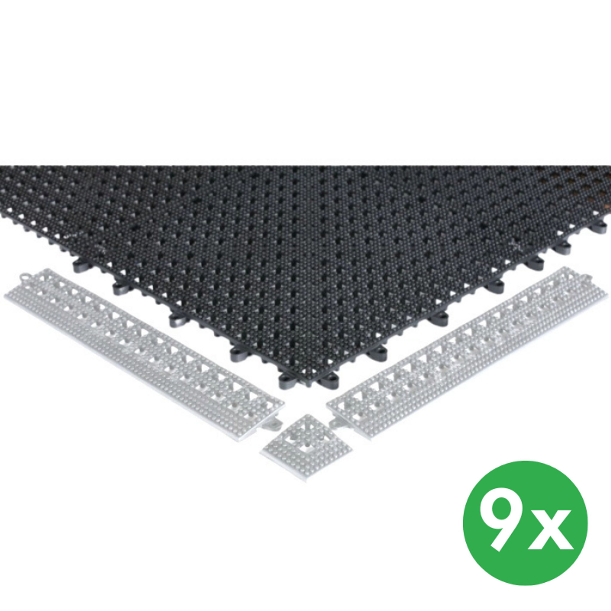 Płytki elastyczne zapobiegające zmęczeniu, 0,3 x 0,3 m, 9 szt.