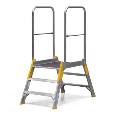 Podestleiter ALVE FORTE, 2x3 Sprossen, Plattformhöhe 0,62 m