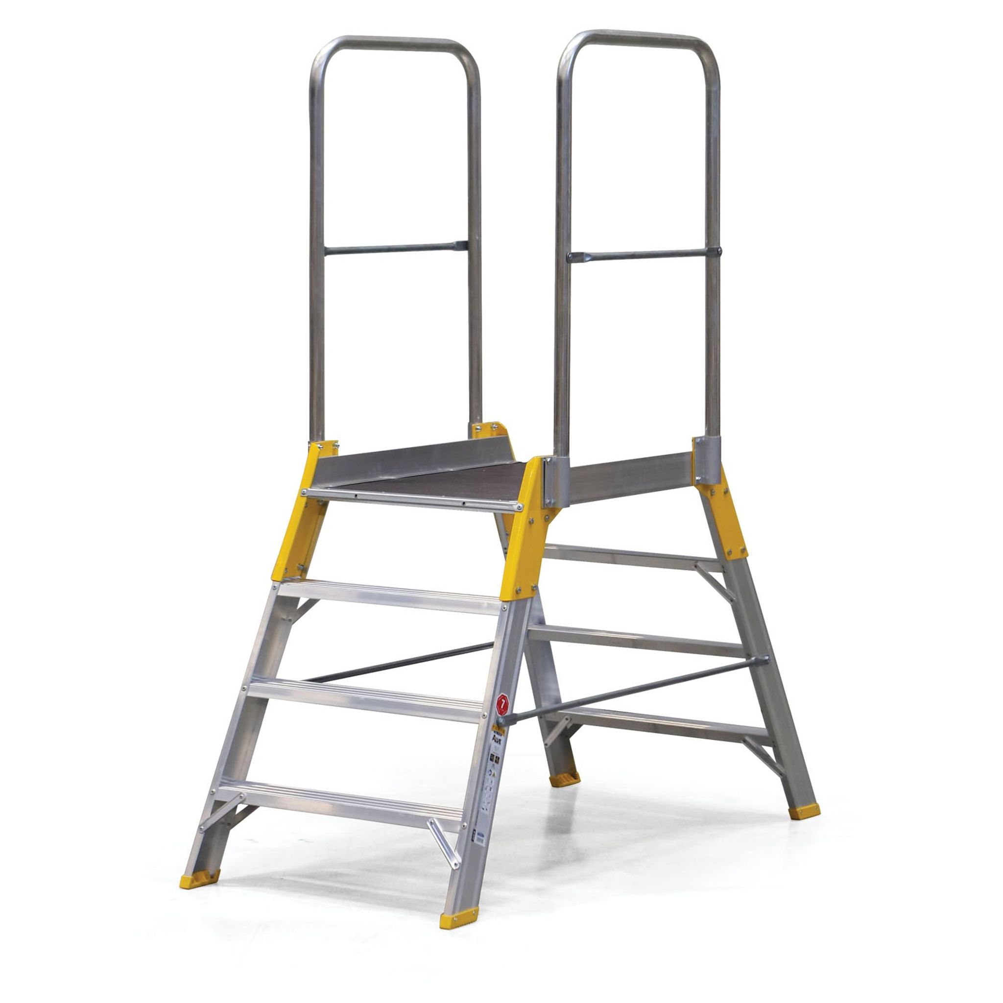 Podestleiter ALVE FORTE, 2x4 Sprossen, Plattformhöhe 0,83 m