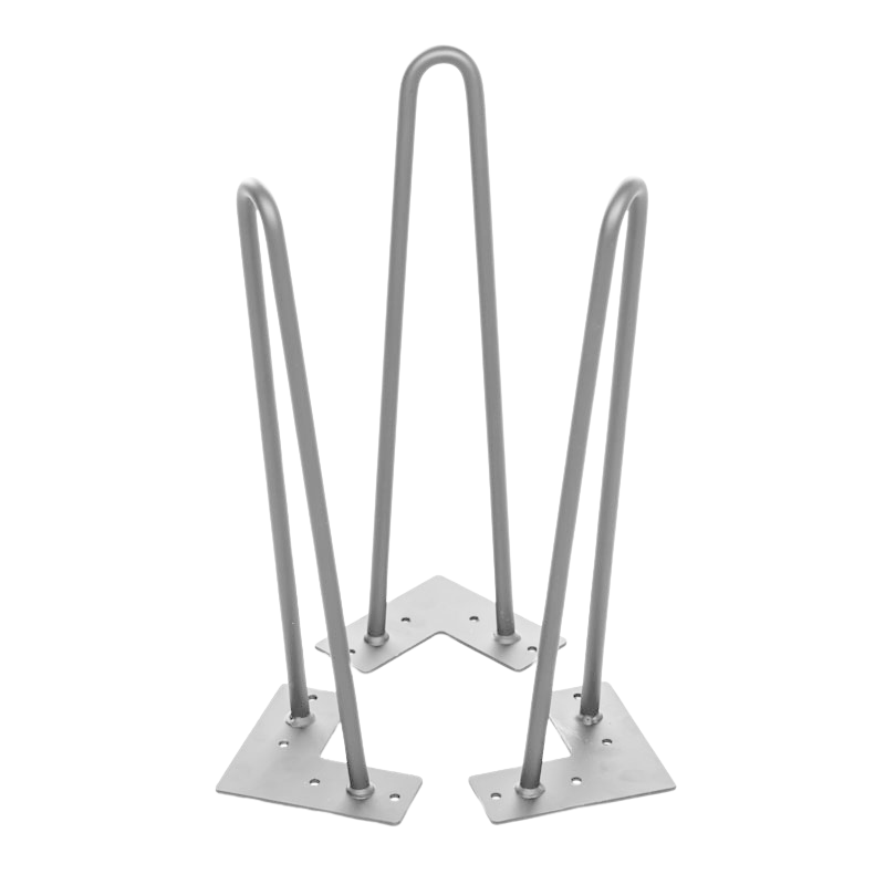 Fotografia produktu: Podnož HAIRPIN, dvojitá, 410 mm, sivostrieborná