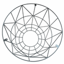 Podnož pre konferenčný stolík STILO, 600 x 420 mm, čierna