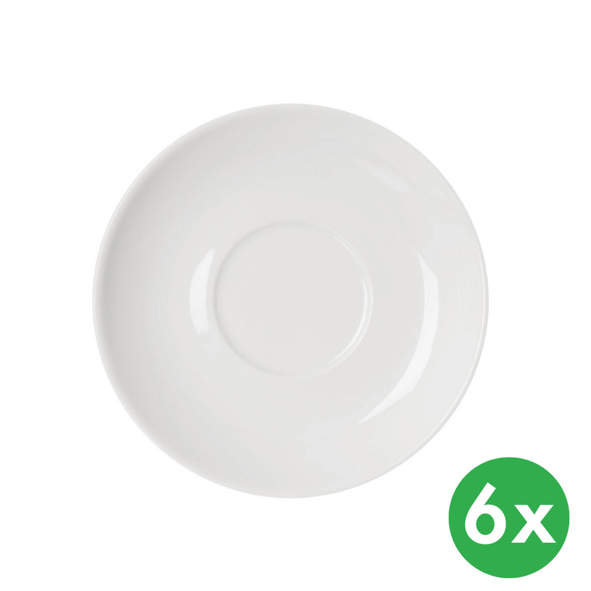 Podšálek MONA Jumbo, průměr 16,3 cm, porcelán, 6 ks