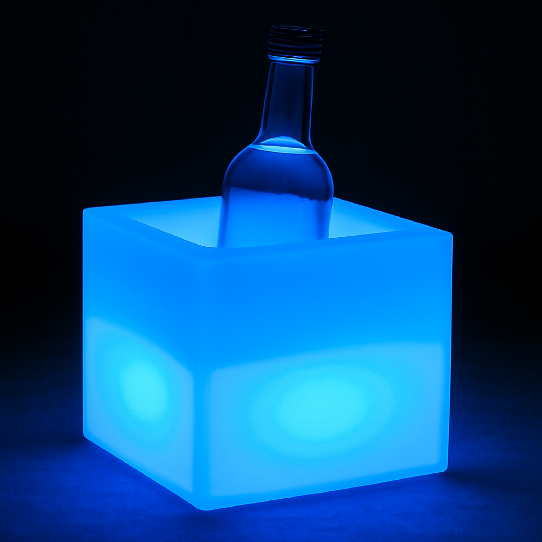 Podświetlany pojemnik LED, 40 x 40 x 40 cm