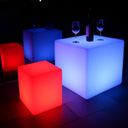 Podświetlany stołek/taboret LED, 60 x 60 x 60 cm