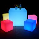 Podświetlany stołek/taboret LED, 60 x 60 x 60 cm