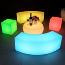 Podświetlany stołek/taboret LED, 60 x 60 x 60 cm