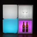Podświetlany stołek/taboret LED, 60 x 60 x 60 cm