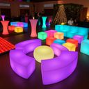 Podświetlany stołek/taboret LED, 60 x 60 x 60 cm