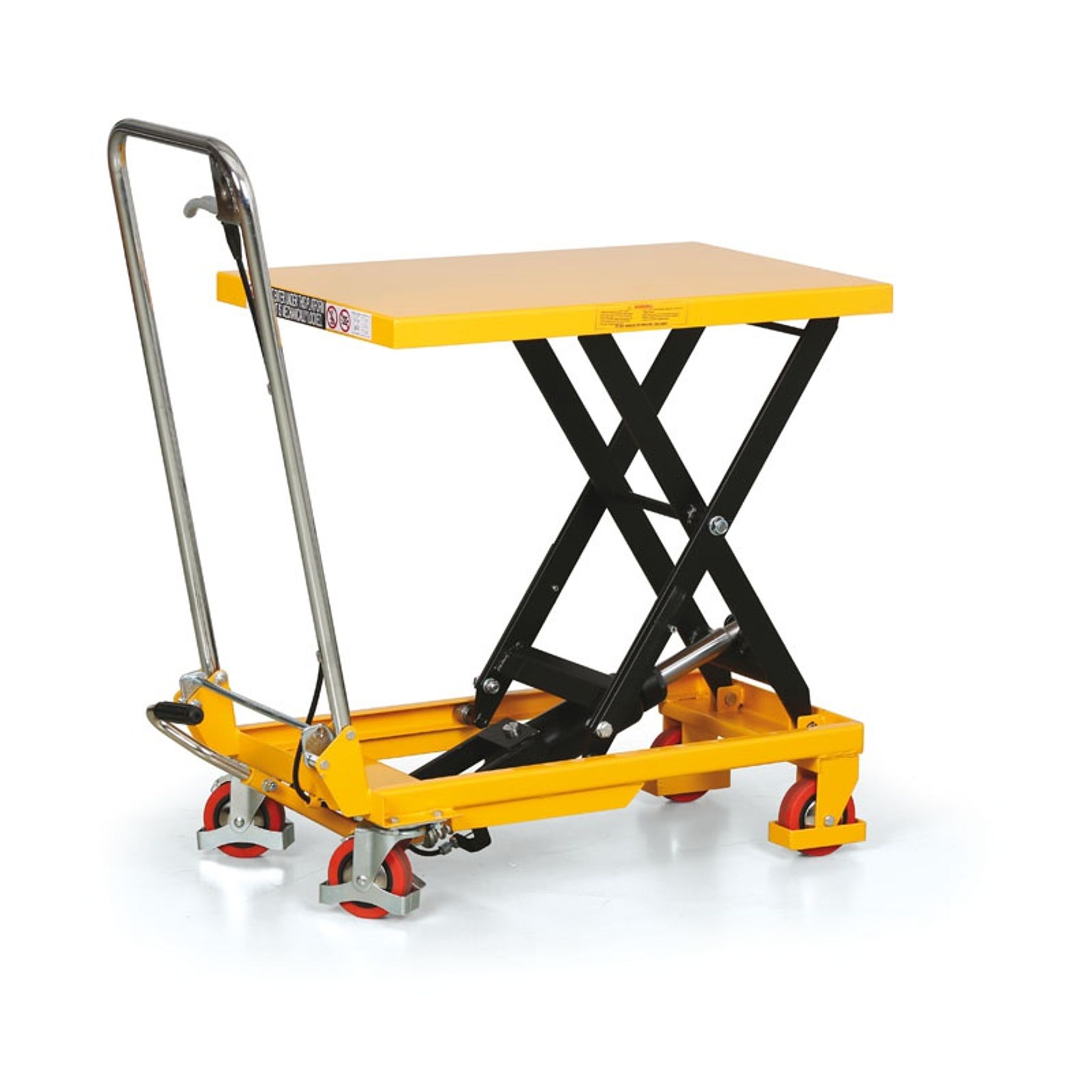 Pojazdový hydraulický zdvíhací stôl TF, nosnosť 150 kg, zdvih 720 mm