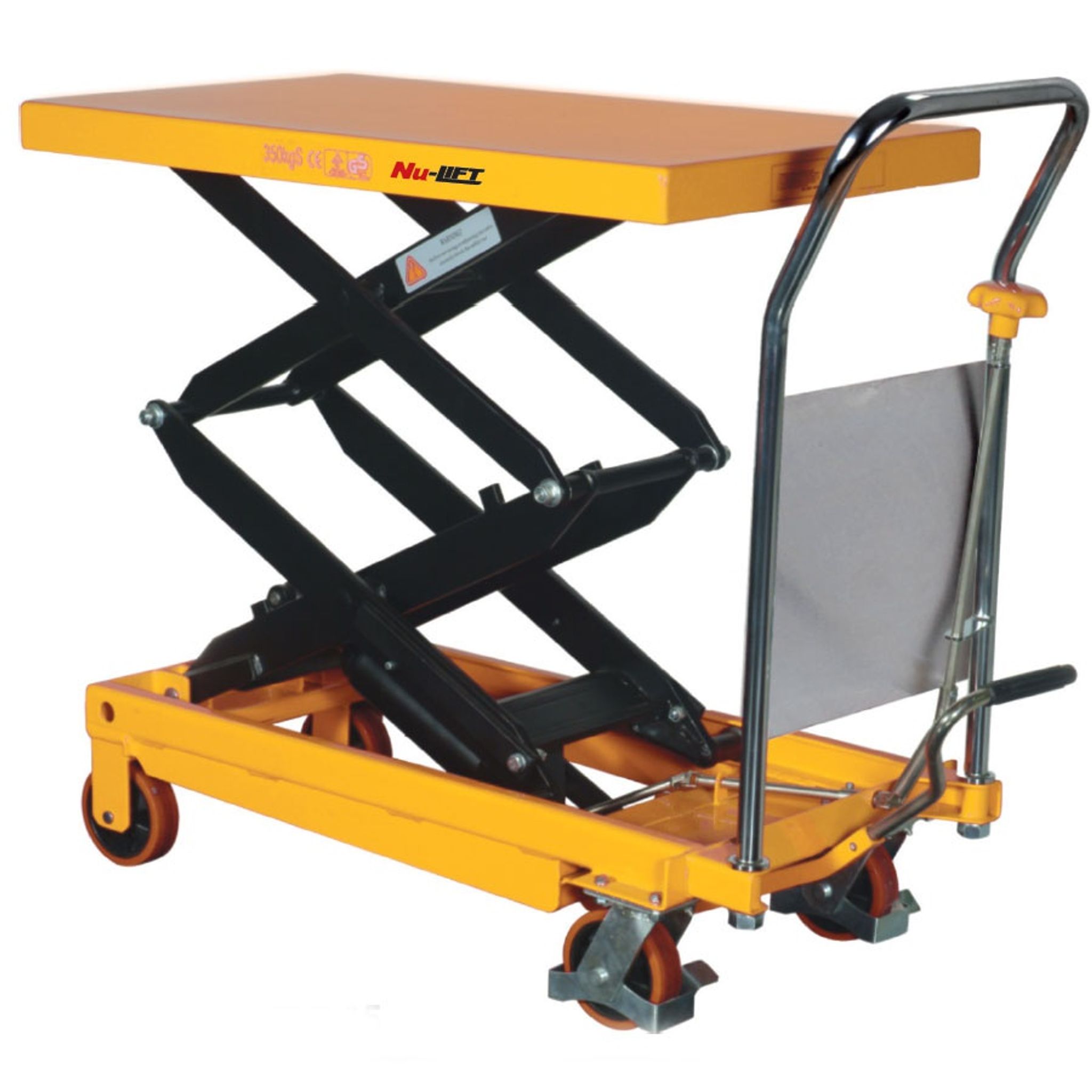 Pojazdový hydraulický zdvíhací stôl TFD, nosnosť 350 kg, zdvih 1300 mm