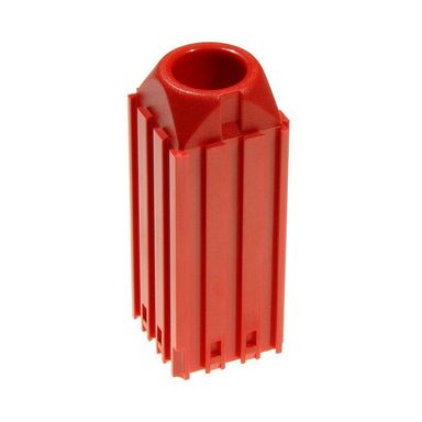 Pojemnik plastikowy na narzędzie z chwytem stożkowym MORSE M2, moduł 3x3, 1 gniazdo, czerwony