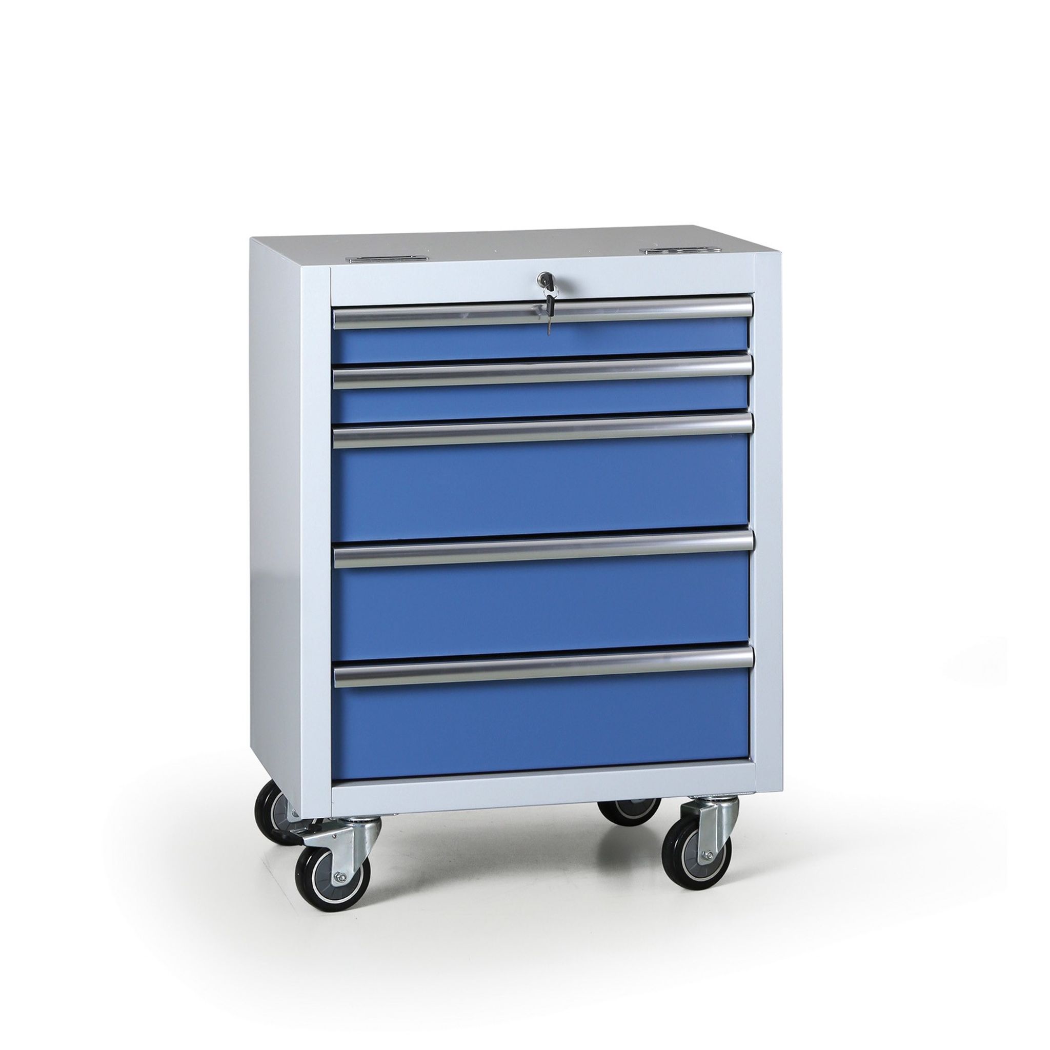 Pojízdný dílenský box na nářadí EXPERT, 5 zásuvek, 645 x 460 x 860 mm