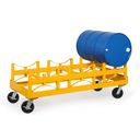 Pojízdný vozík pro stojan na sudy 3x 208 l, nosnost 1000 kg