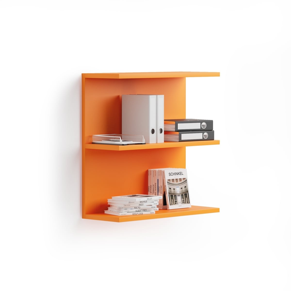 Fotografia produktu: Policový diel BLOCK, 800 x 300 x 800 mm, oranžový