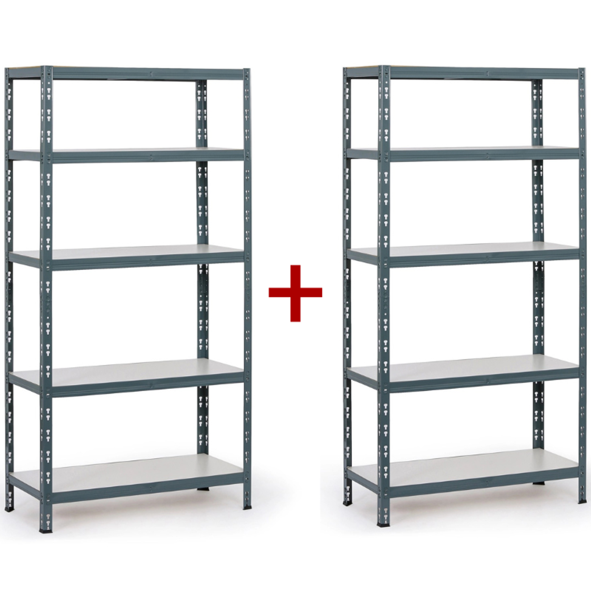 Policový regál 1+1 ZDARMA, 1790x900x400 mm, nosnost 175kg