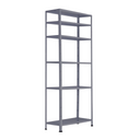 Policový regál 1760x750x300 mm, 6 políc, nosnosť police 75 kg, RAL 7031