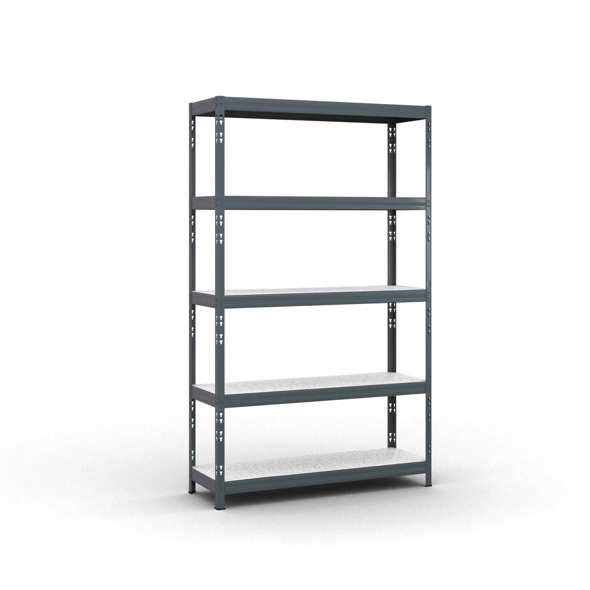Policový regál 1966x1200x400 mm, nosnosť 280kg