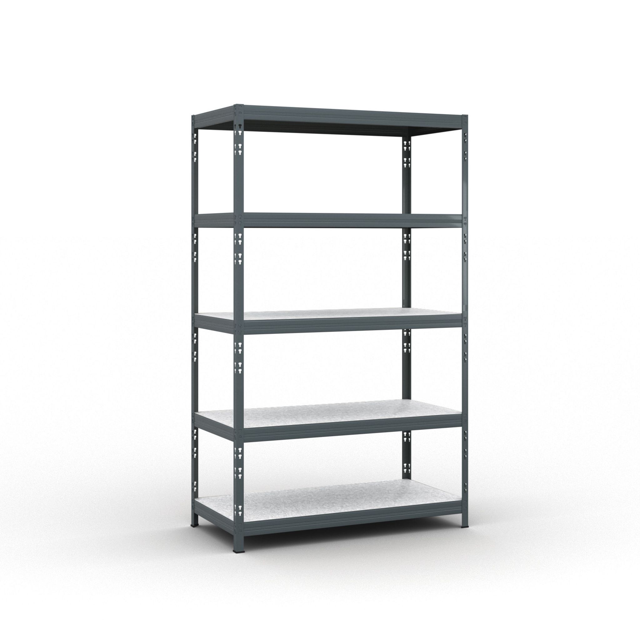 Policový regál 1966x1200x600 mm, nosnosť 280kg