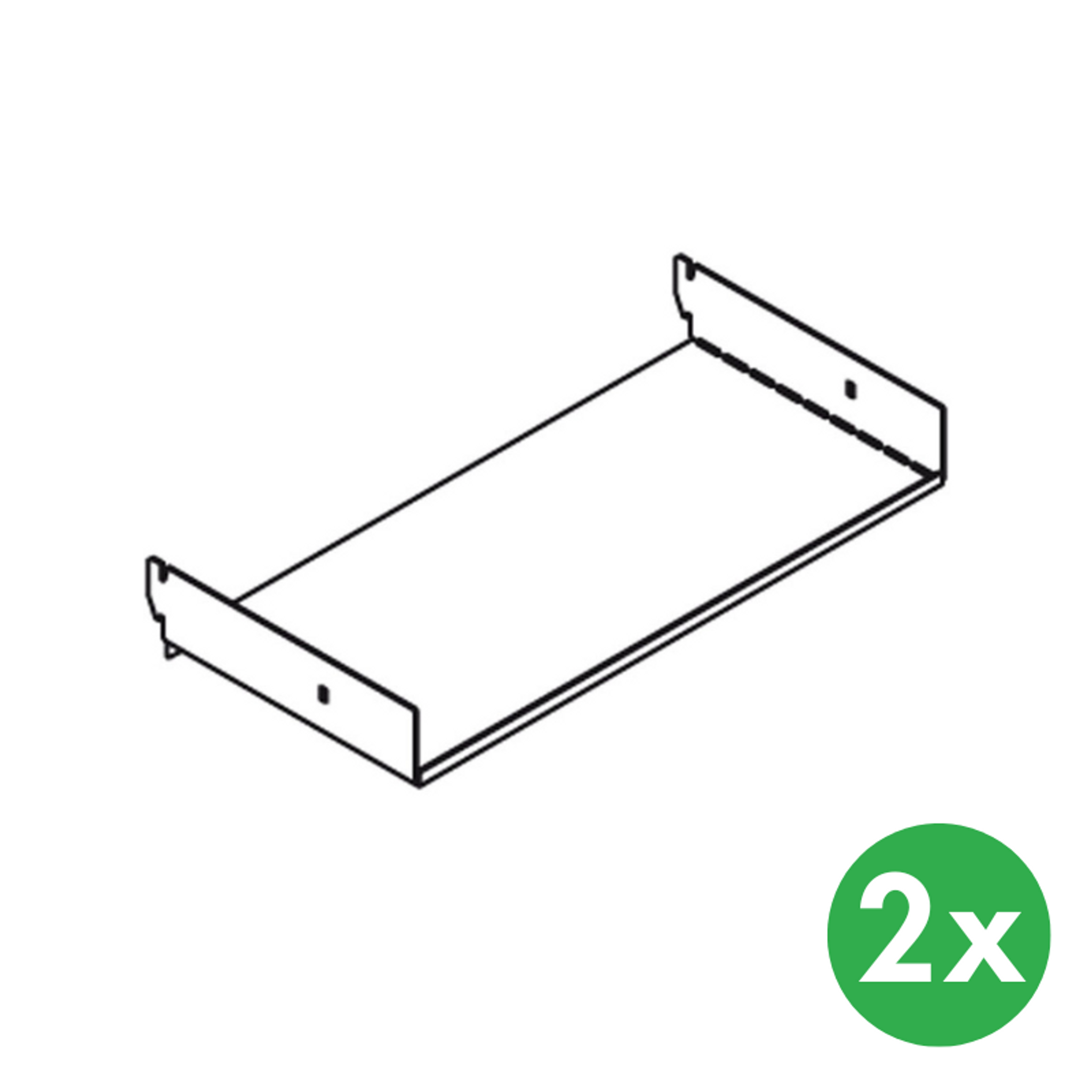 Półka wisząca do ELEMENT SYSTEM, 2 szt.