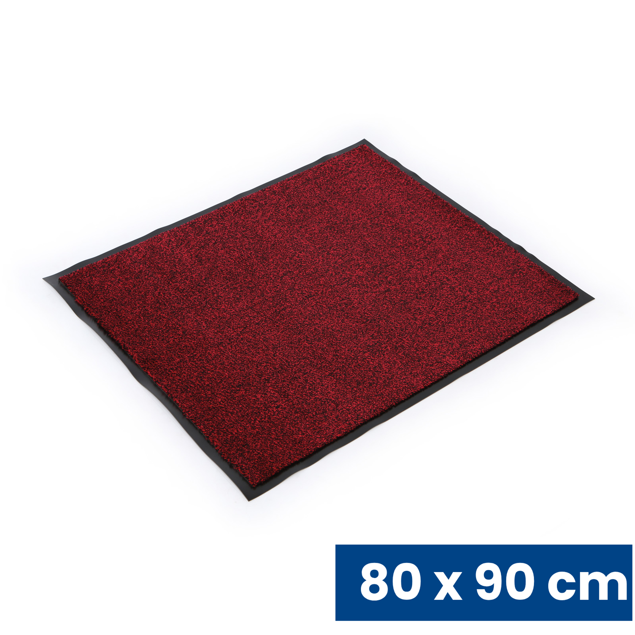 Polypropylen-Schmutzfangmatte, 80 x 90 cm, rot