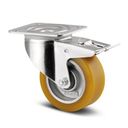 Polyurethanrad TENTE, drehbar mit Bremse, 100 mm, Tragfähigkeit 200 kg