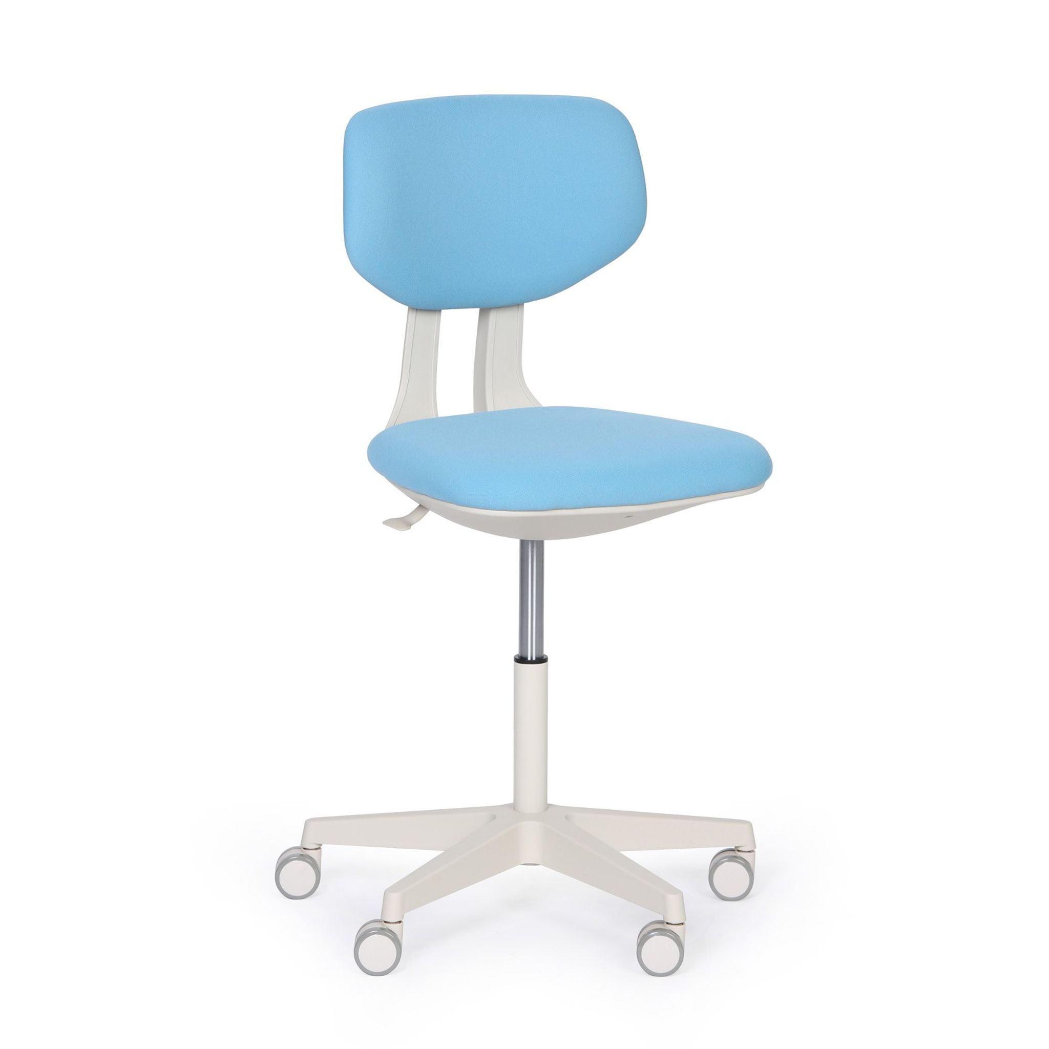 Pracovná stolička BEN, mäkké kolieska, modrá